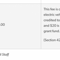 Colorado "electric vehicle" $50 registration fee