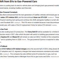 Gm pulls back even more from EV's