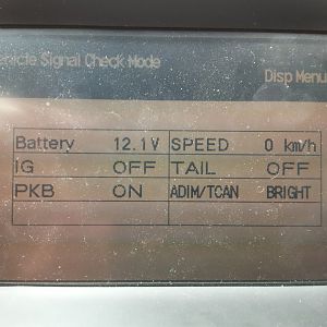 ACC Mode Vehicle System Check Mode