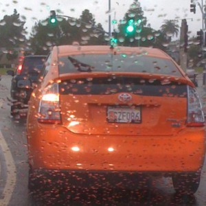 Orange Prius