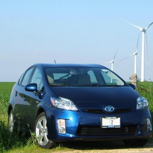 2010 Prius among Farms and Windmills