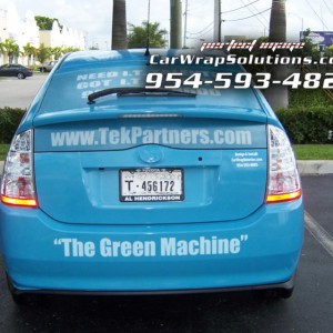 Prius Vehicle Wrap by Car Wrap Solutions.com in Ft Lauderdale, Florida