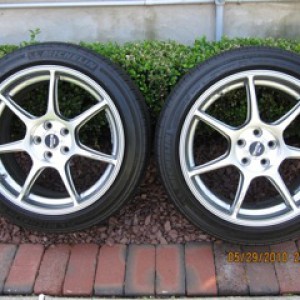 4 17" Enkei RS-M Wheels with Michelin Pilots MXM4 215-45R17