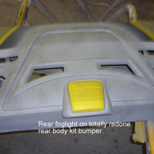 Custom-made rear body kit bumper