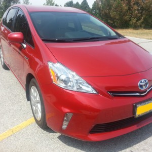 My Red 2012 Prius V3