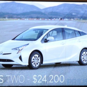 Prius Two priced $24,200