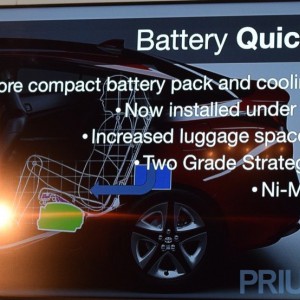 Battery moved in 2016 Prius