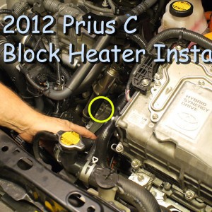 Prius C Block Heater Installation - YouTube